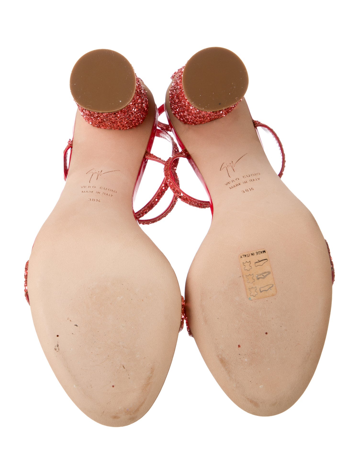 Giuseppe Zanotti Glitter Glitter Accents Sandals